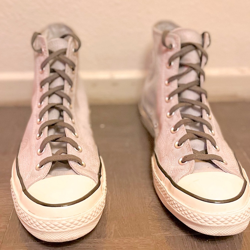 Converse Canvas Lavender High Tops